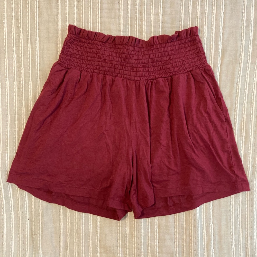 Kate Quinn smocked shorts
